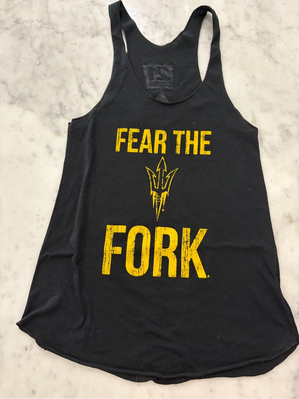 ASU- Fear The Fork Black Racerback Tank Top - Unbranded